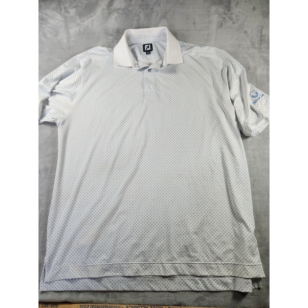 FootJoy Golf Polo Shirt Mens Performance Geometric All Over Print Size XXL